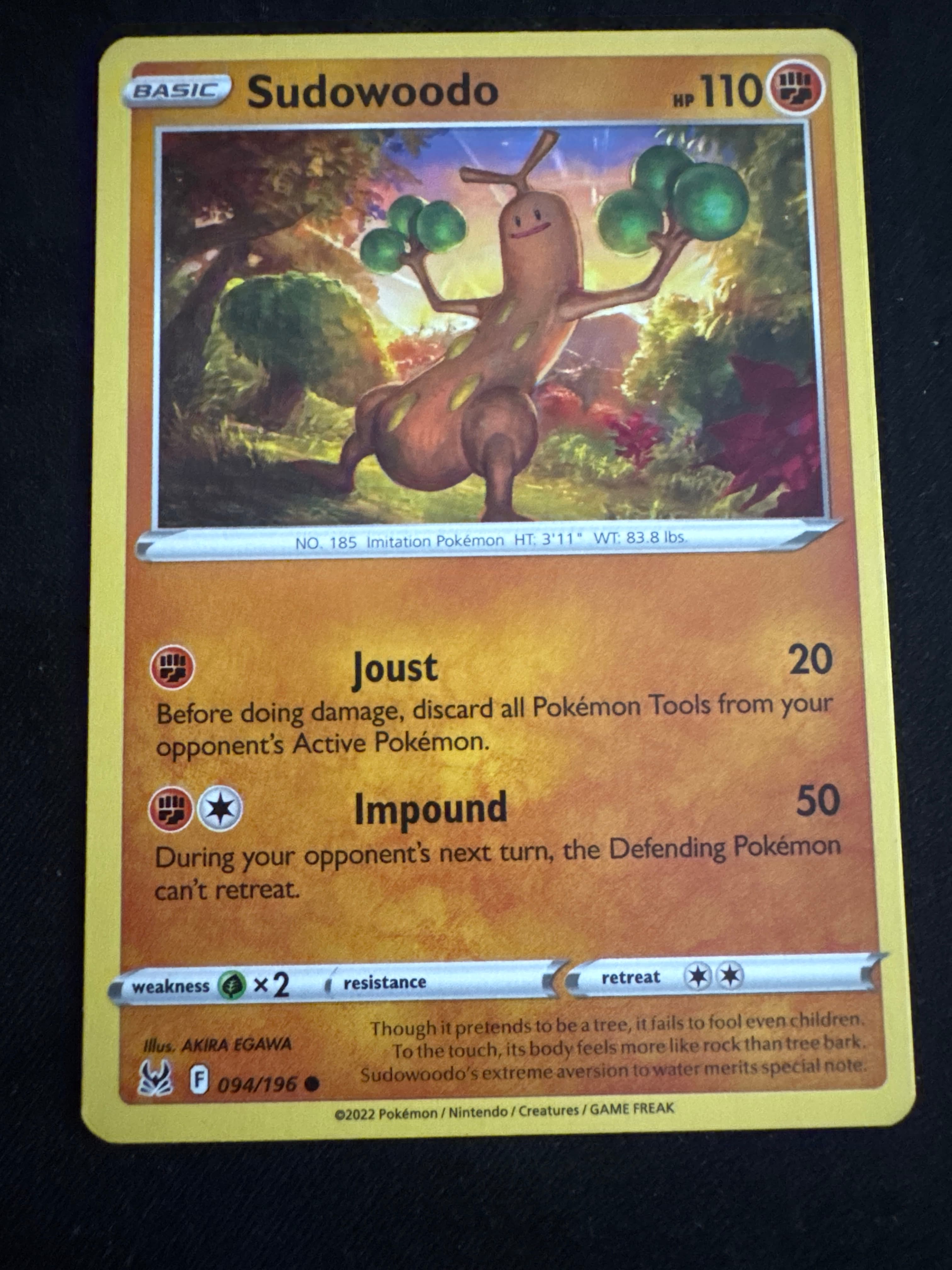 Sudowoodo from Lost Origin