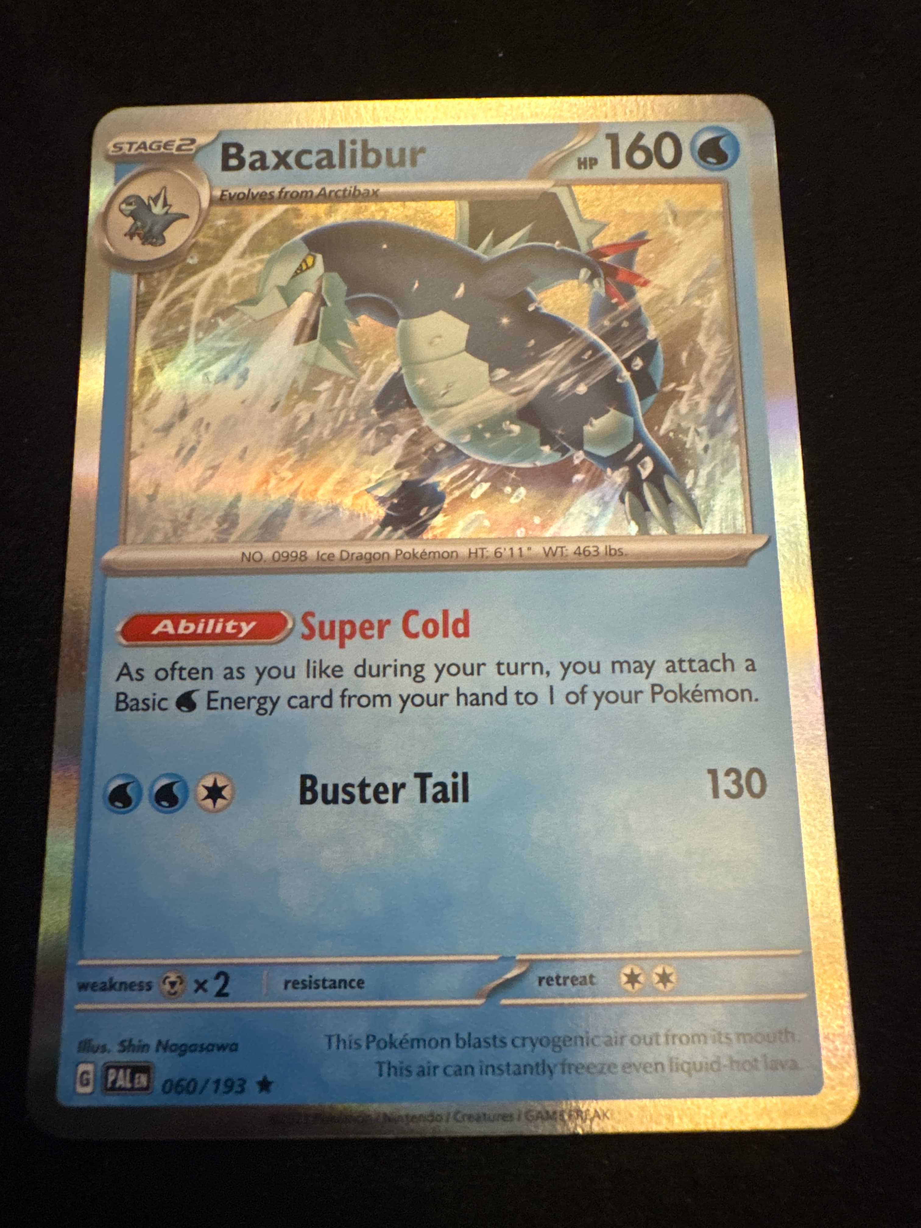 Baxcalibur from Paldea Evolved