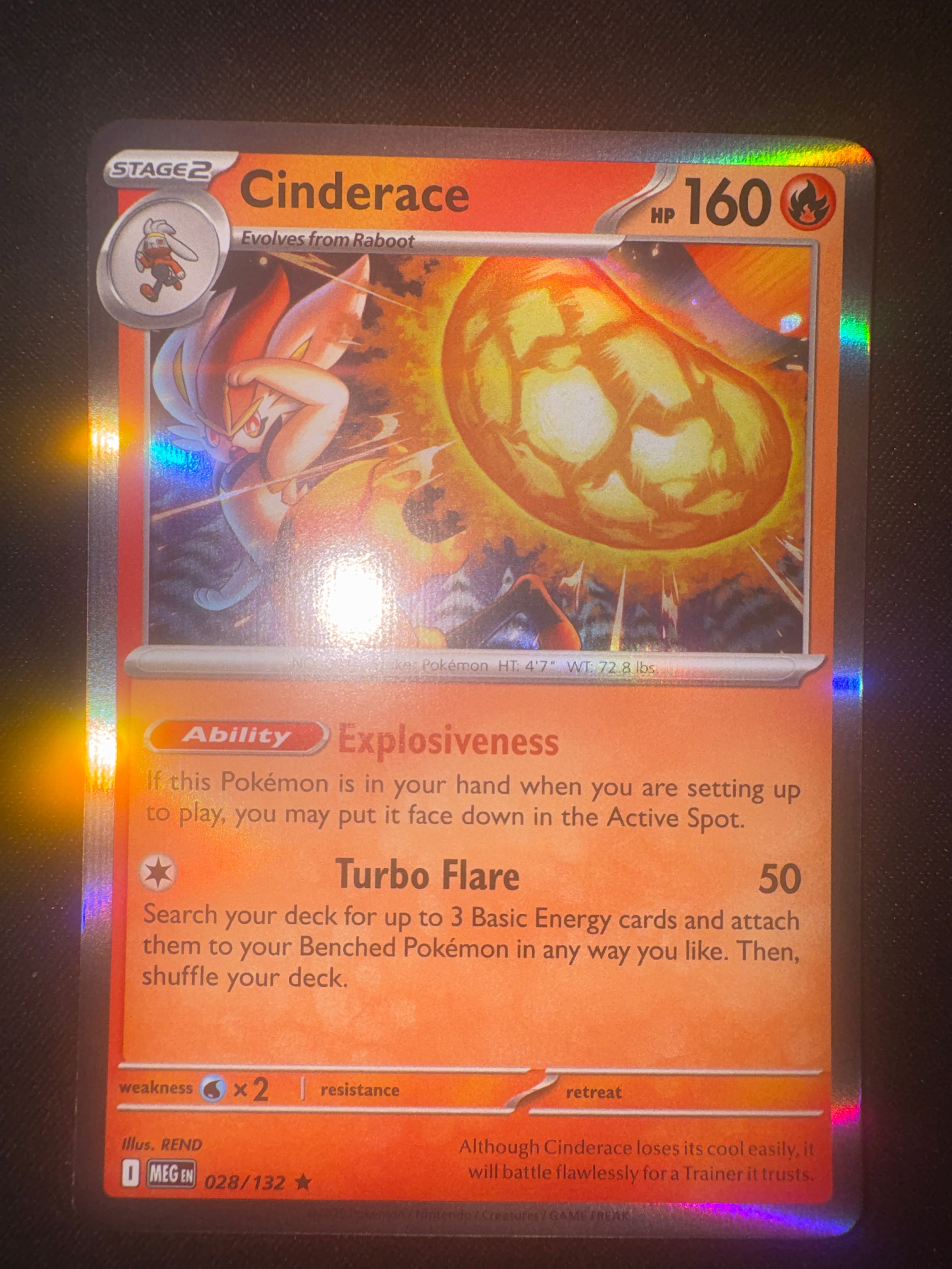 Cinderace from Mega Evolution